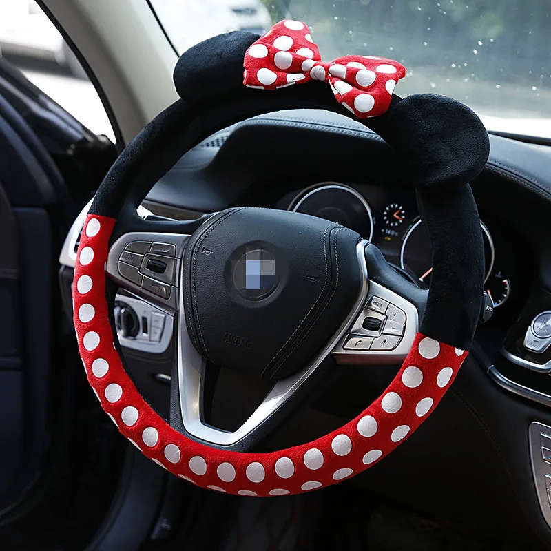 Mickey Mouse Car Steering Wheel Covers PP982 Faux Leather Cover