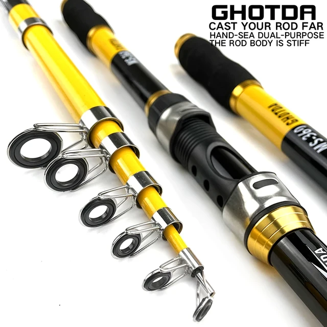 Snagging Rod Combocarbon Fiber Telescopic Fishing Rod & Reel Combo For All  Fishing Types