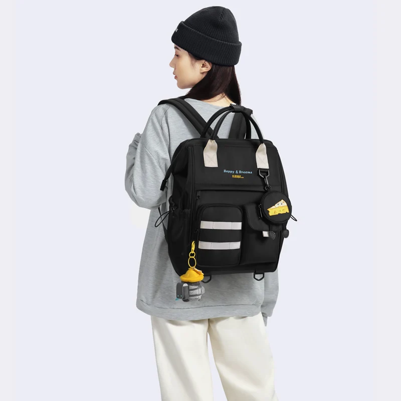 VNINE backpack for female middle and high school students, backpack for high capacity travel, laptop bag for male students