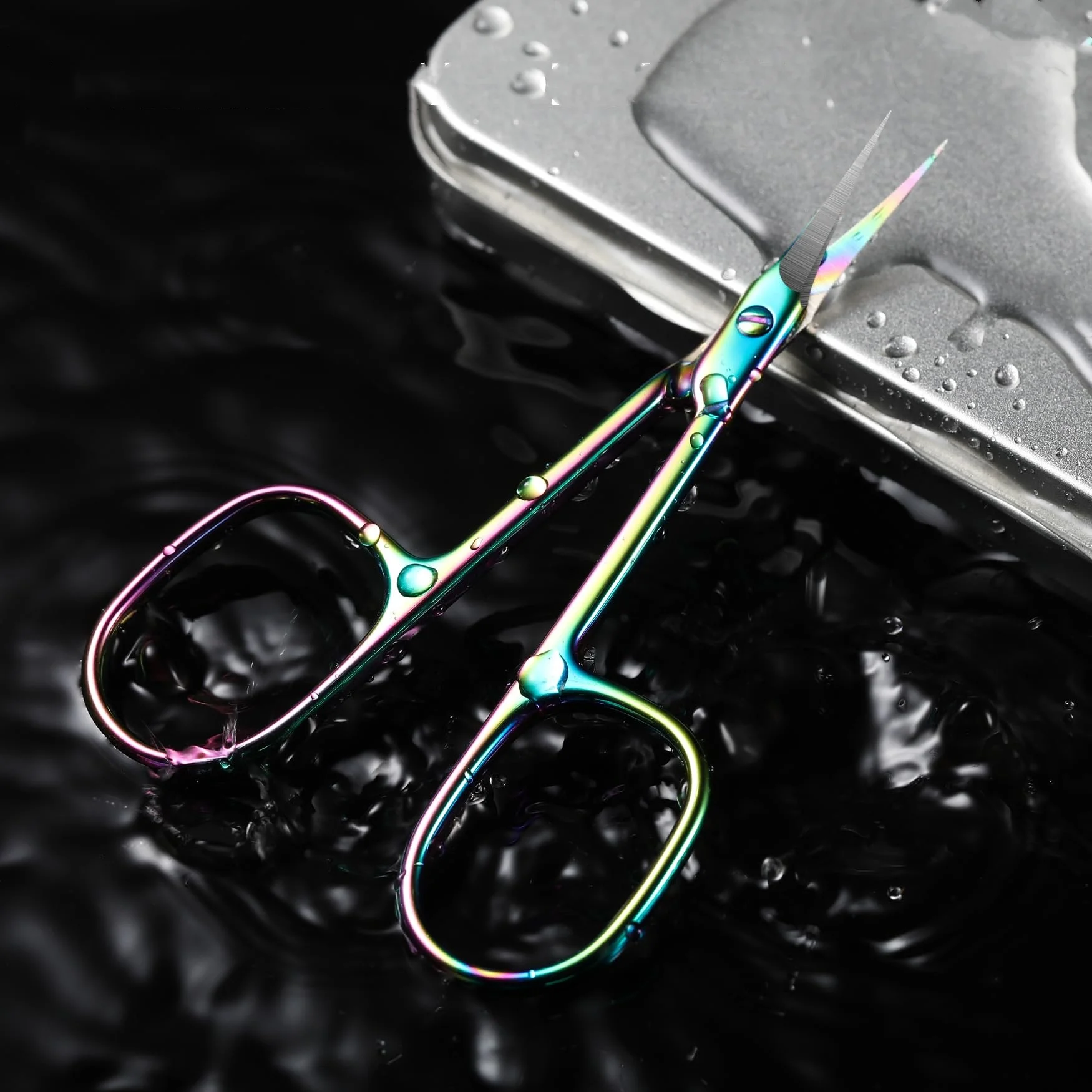 

Professional Cuticle Scissors with Curved Tip, Cuticle Scissors, Extra Fine and Extra Sharp, Made of Stainless Steel
