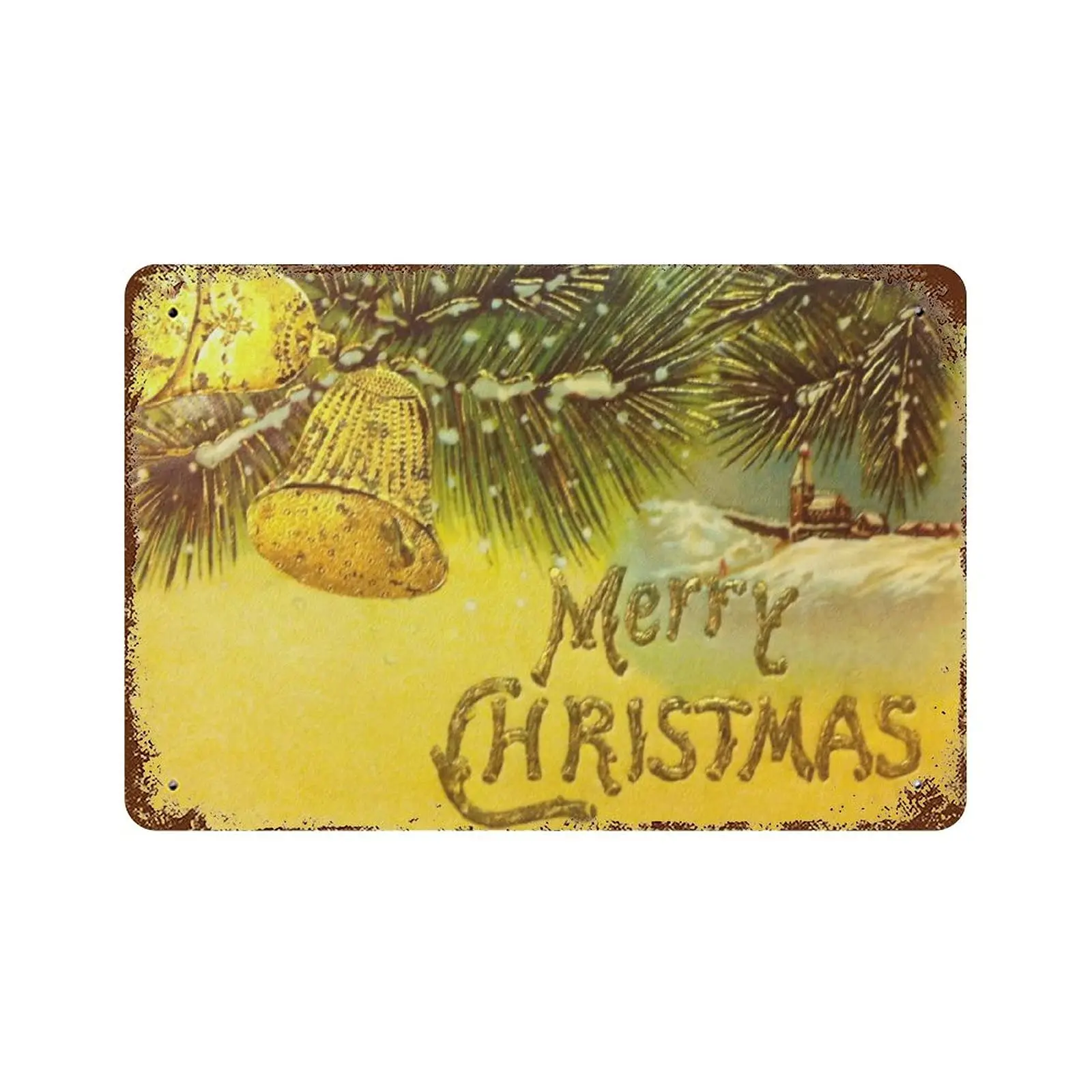 

Dreacoss Metal tin Sign，Retro Style， Novelty Poster，Iron Painting，Vintage Merry Christmas Tin Sign，Wall Decoration Plaques，Size