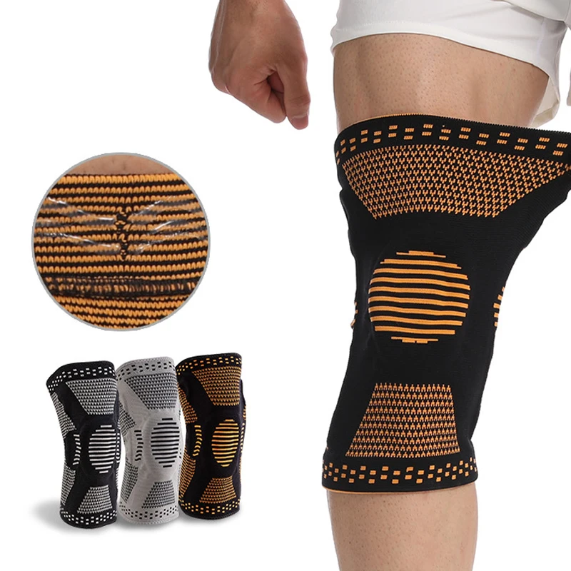 1pcsCopperKneeBraceKneeSupportwithPatellaGelPadSide