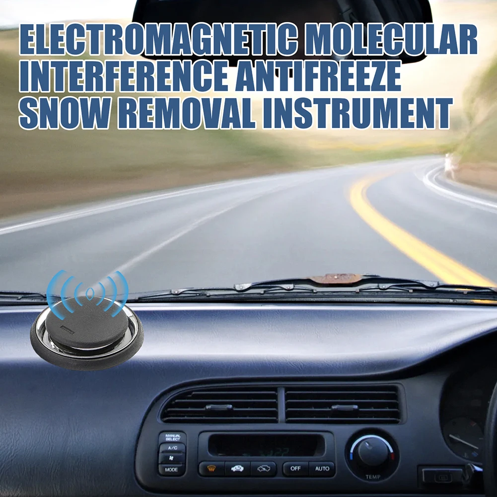 1x New Deicer Car Defroster Solar Electromagnetic Molecular Interference Antifreeze Snow Removal Instrument Fragrance Diffuser