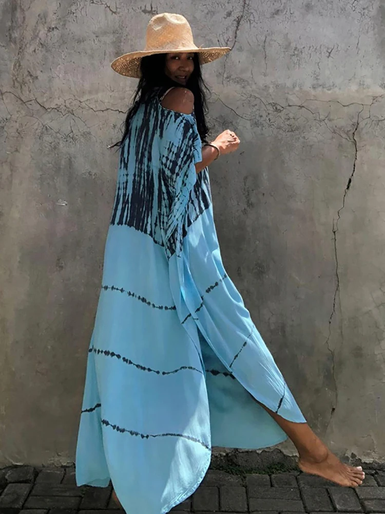 Fitshinling Open Shoulder Summer Long Dress Bohemian Vintage Halo
