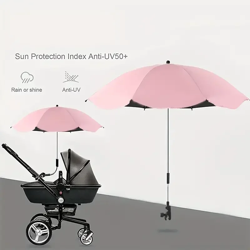 Universal Baby Car Pram Umbrella Adjustable Shade Umbrella Uv Sunshade Stroller Accessories Sun Visor Portable Parasol Items mini umbrella mini sun umbrella sun umbrella automatic sun umbrella