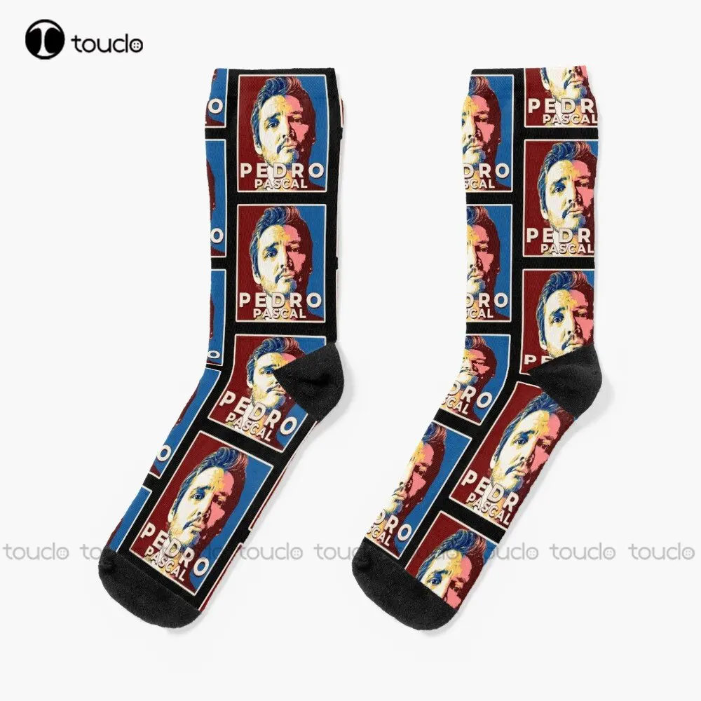 

I Love Pedro Pascal Fan Club Socks Usa Socks Personalized Custom Unisex Adult Teen Youth Socks Custom Gift 360° Digital Print