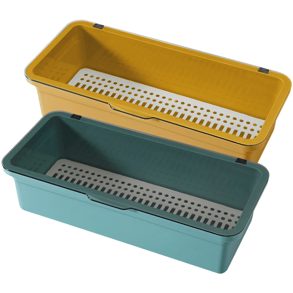 

2pcs Chopsticks Case Holder Chopsticks Storage Box Chopsticks Container Home Supply