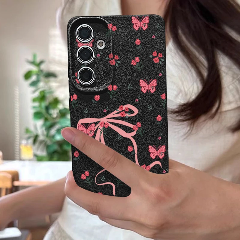 Bowknot Flowers Protective Phone Case