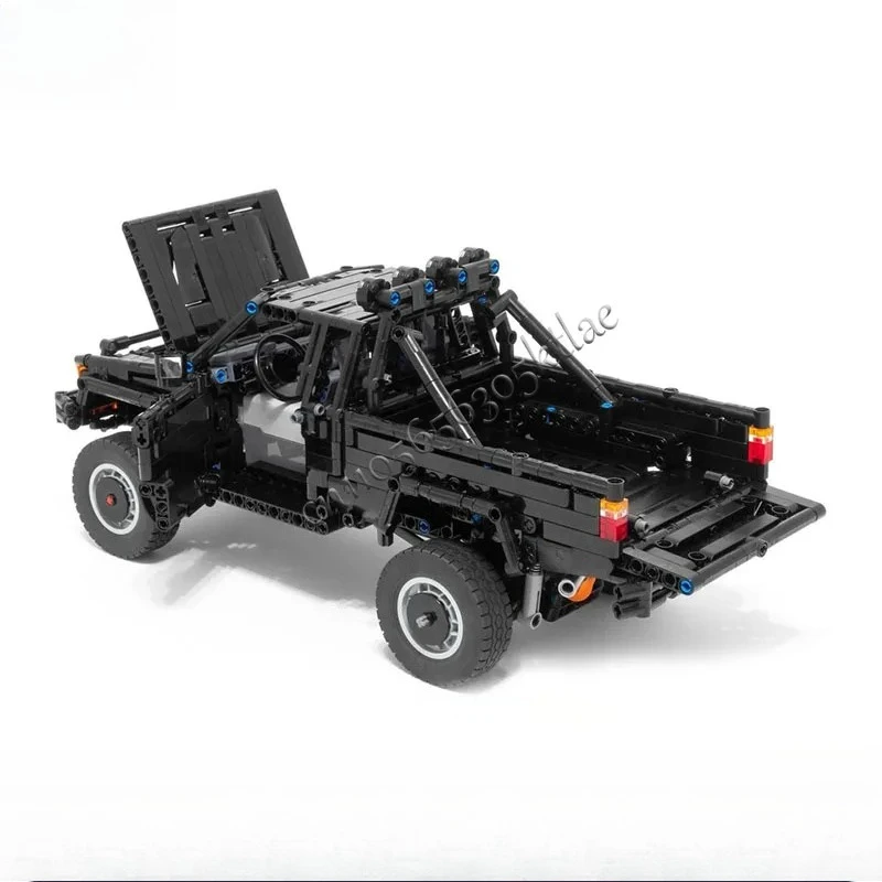 새로운 1589pcs MOC 백 투 더 퓨처 4x4 SR5 Xtracab 트럭 Hilux 픽업 모델 창의적 기술 어린이 장난감 조립 퍼즐 선물
