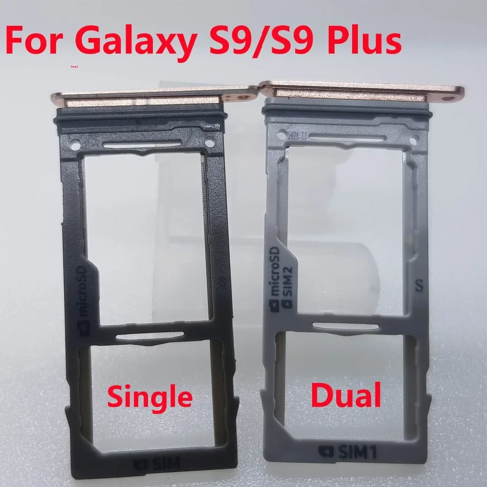 Dual Sim Card Tray Slot Holder Replacement Part for Samsung Galaxy S9/S9 Plus