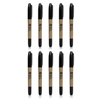 RHINO RESCUE Double Tip Marker Pen Fine and Broad Tip Twin Tip Pens For Outdoor Camping Home Signing and Marking (Pack of 10) 1