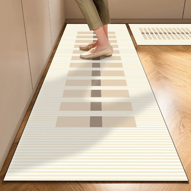 Floor Mat Japanese Kitchen Oil Resistant Mat Anti Slip Bath Mats Super Absorbent Floor Carpet Long Hallway Doormat Rugs Entrance Footpad floor mat