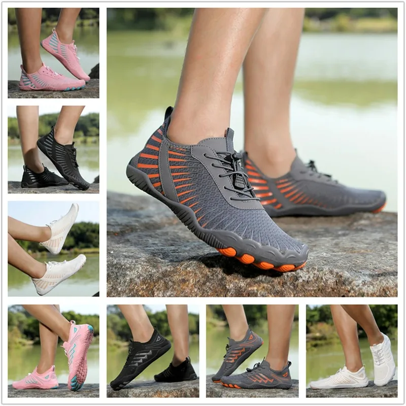 Aqua Shoes Men Barefoot Water Anti-Slip Qu