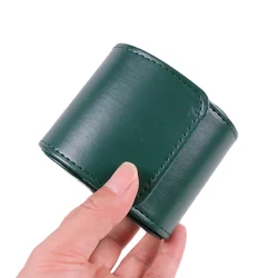 Elegant PU Leather Single Watch Travel Roll Organizer Storage Case - 1 slots (Green)