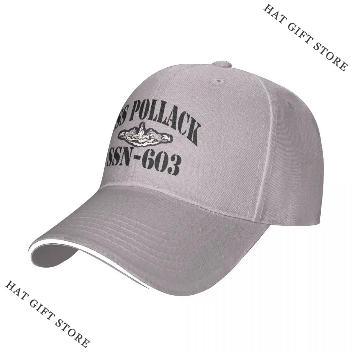 

Best USS POLLACK (SSN-603) SHIP'S STORE Baseball Cap New In The Hat Anime Streetwear beach hat Women'S Cap Men'S