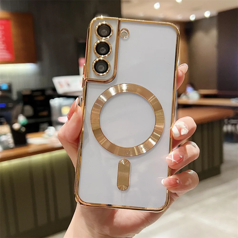 Enhanced Silicone Magnetic Plating Case - Clear Edition