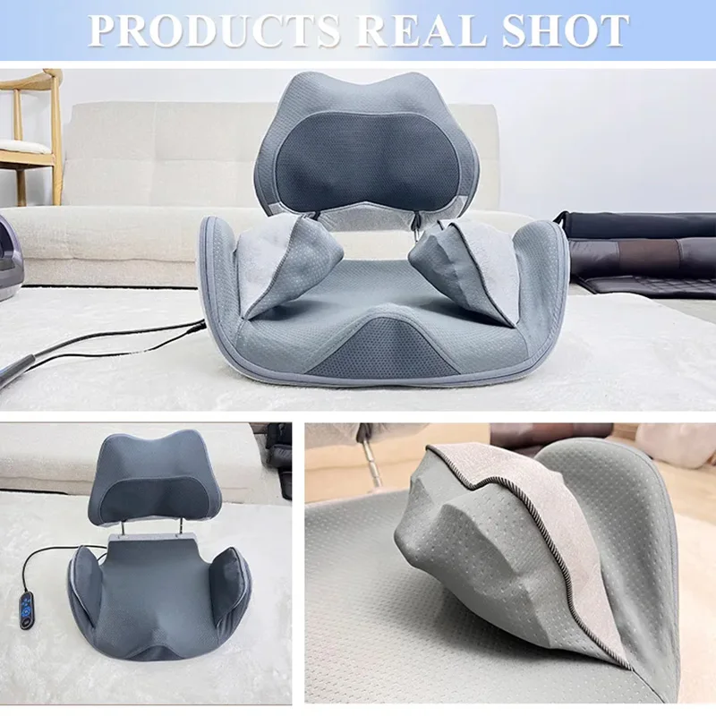 Electric Waist Back Massage Multifunctional Hip Airbag Beauty Chair Kneading Back Cushion Health Care Relax Muscles Body Massage 5