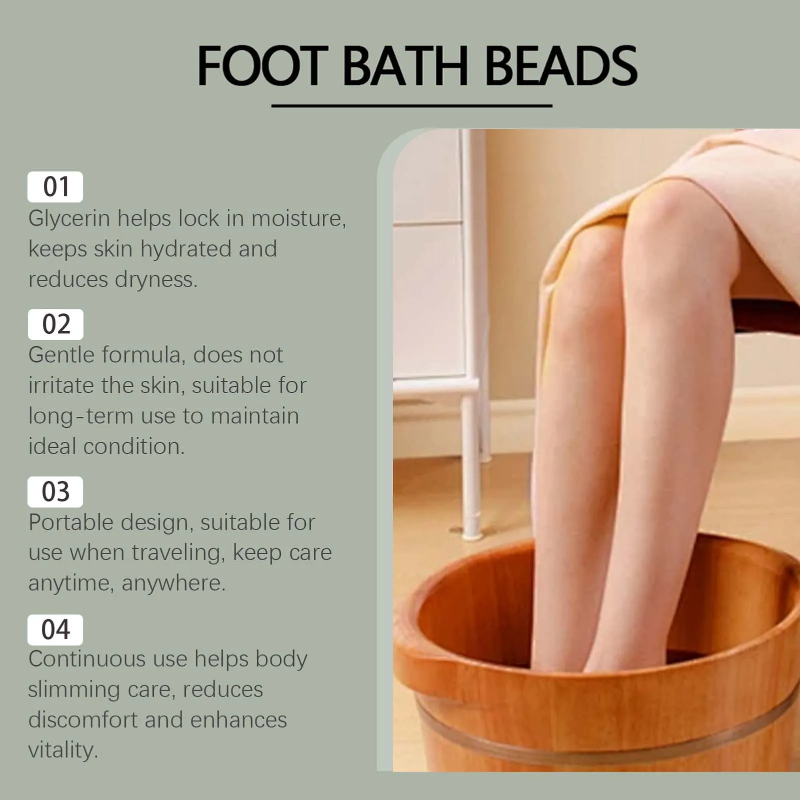 Venom Detox Relief Foot Soak Beads Joint Soreness Foot Soak Beads for Relieving Stress Soothing Aches