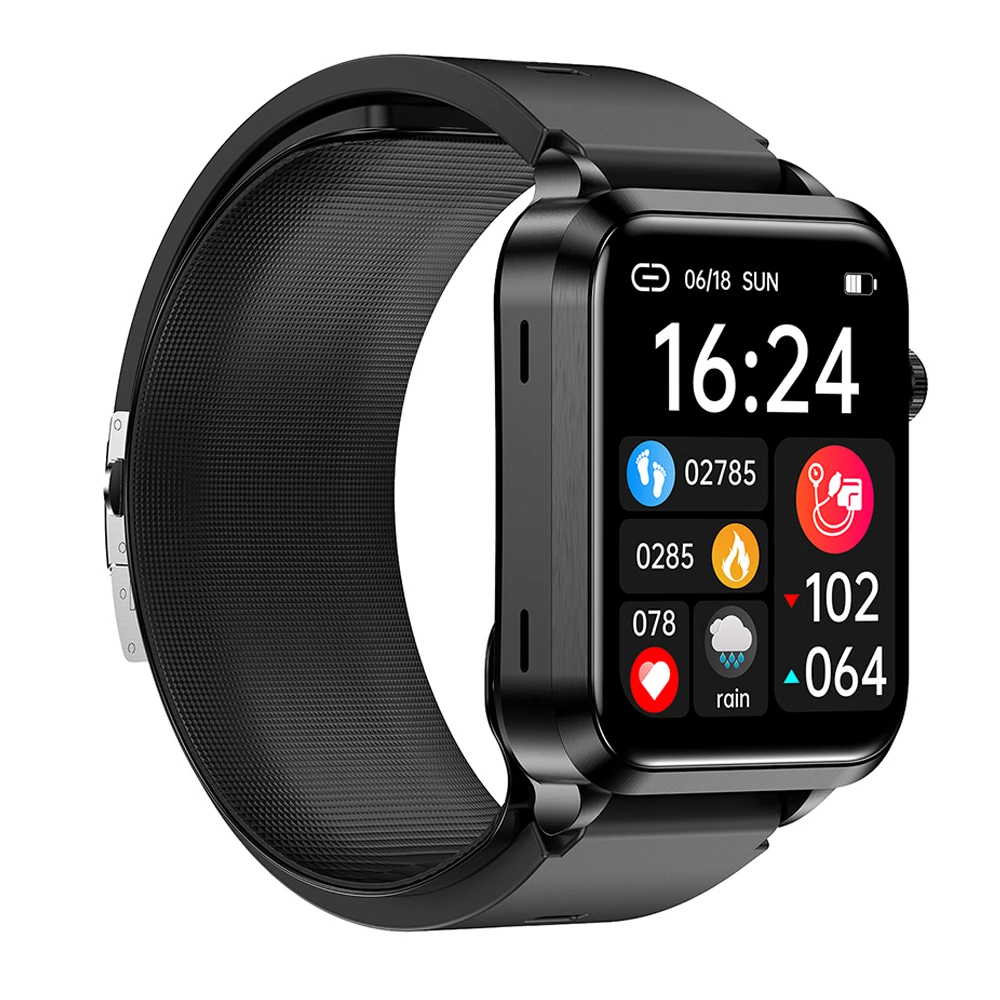 

Air Pump+Airbag Accurately Blood Pressure Heart Rate Smart Watch Men Blood Glucose ECG Monitor Bluetooth Call Sport SmartWatch