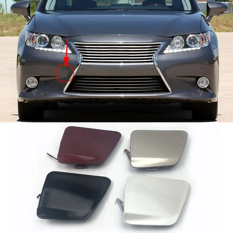 Evan-Fischer Aftermarket Front Tow Eye Cover Compatible with 2019-2020 Lexus ES300h and ES350 Driver Side 