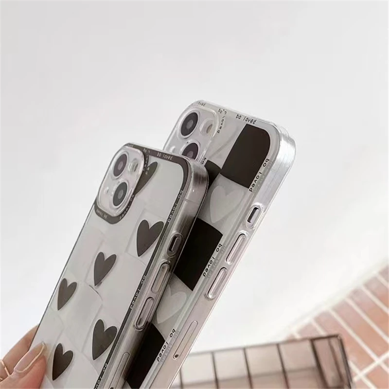 Checker Board Lattice Mobile Phone Case Shockproof Ultra-thin Protective  Case With Lens Film Cover Mobile Phone Case Camera Lens All-inclusive  Protection Mobile Phone Soft Case Suitable For Iphone11/12/13/14/plus/pro/pro  Max Series - Temu
