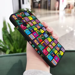 Square Monster Silicone Phone Case - Trendy and Durable Protection for Poco M5 (Black)