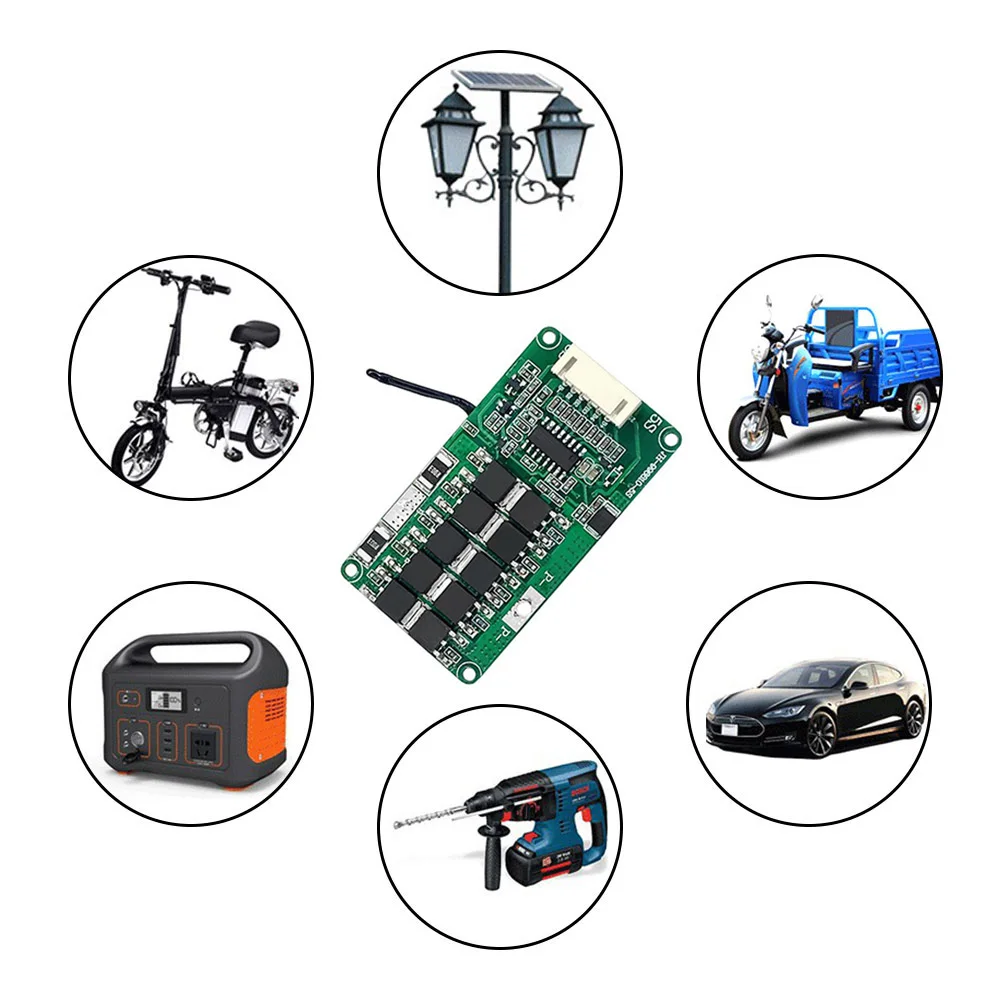 

5S BMS 21V Lithium Battery Protection Circuit Board Li-polymer Balance Charging with temperature control 10A/15A/20A/25A Modules
