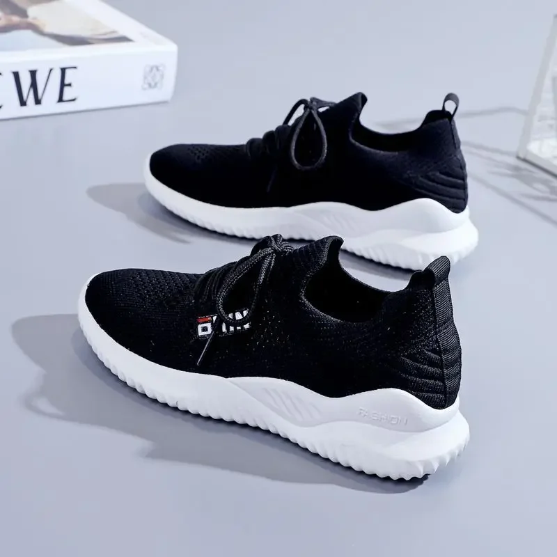 Fashion Mesh Women Sneakers Breathable Women's Sports Shoes Casual White Sneakers Lady Lace-up Deportivas Mujer Chaussures Femme