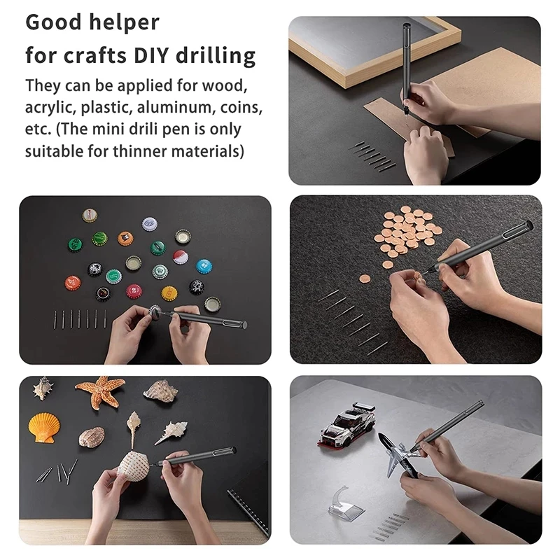 Wowstick Mini Electric Drill with 8Drill Bits One Button Operation