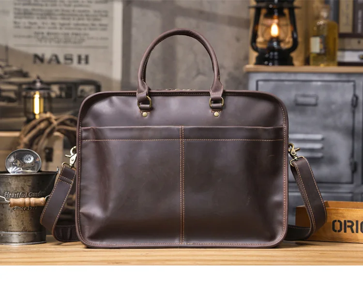 Business-Vintage-Aktentasche aus Rindsleder der ersten Schicht für Herren, große Aktentasche, lässige Designer-Handtasche aus echtem Leder, Computertasche, Messenger-Tasche – Detail 22