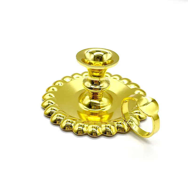 Orthodox Church Candlestick Zinc Alloy Candlestick for Religious Ceremonies Home Decor Family Prayer Corner Ornament