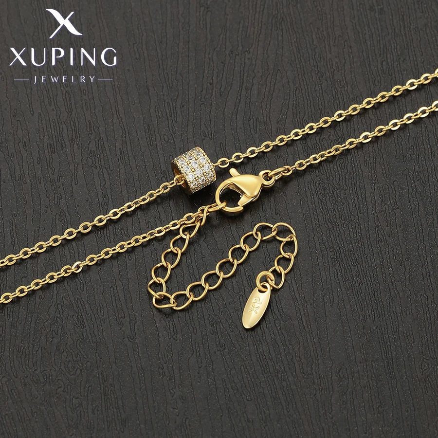 Xuping Schmuck Neue Ankunft Charme Kleine Anhänger Kupfer Legierung Licht Gold Farbe Halsketten für Frauen Exquisite Geschenk X001131431 – Detail 15