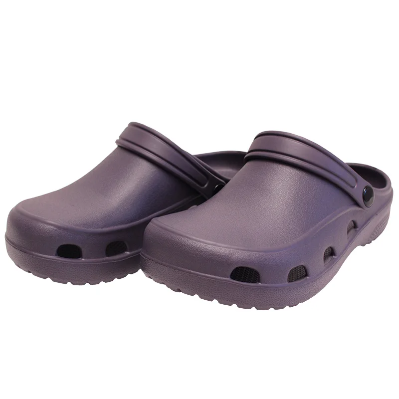 Meical Slippers ICU Scrub Shoes Comfortable Hospital Working Clogs EVA Anti Slip Garden Shoes with Straps X03
