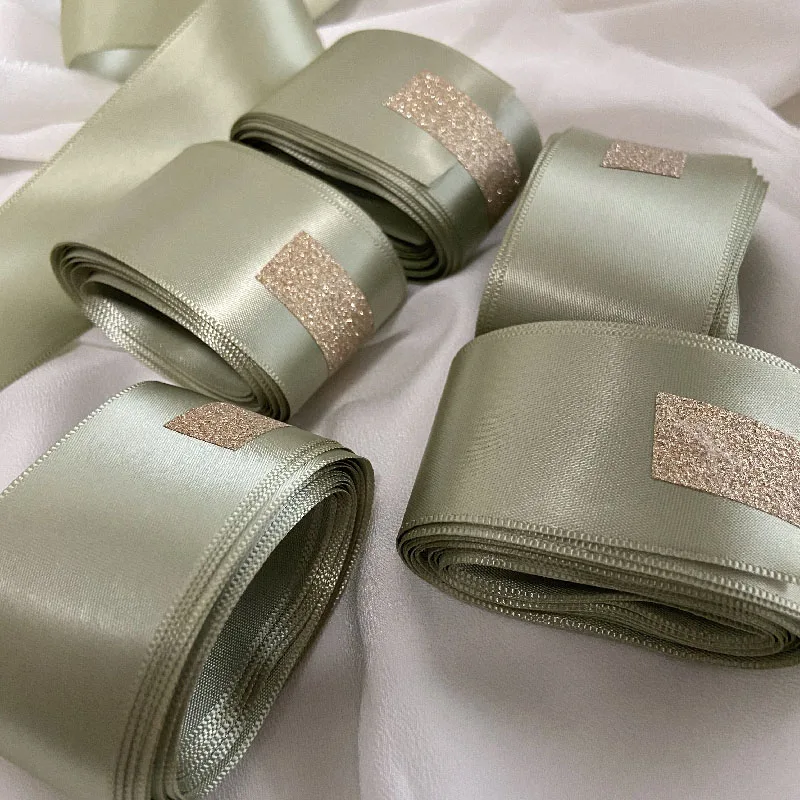 Silk Satin Ribbon Roll 25 40mm DIY Artificial Silk Rose Wedding Party Decoration Gifts Scrapbooking Crafts Supplies
