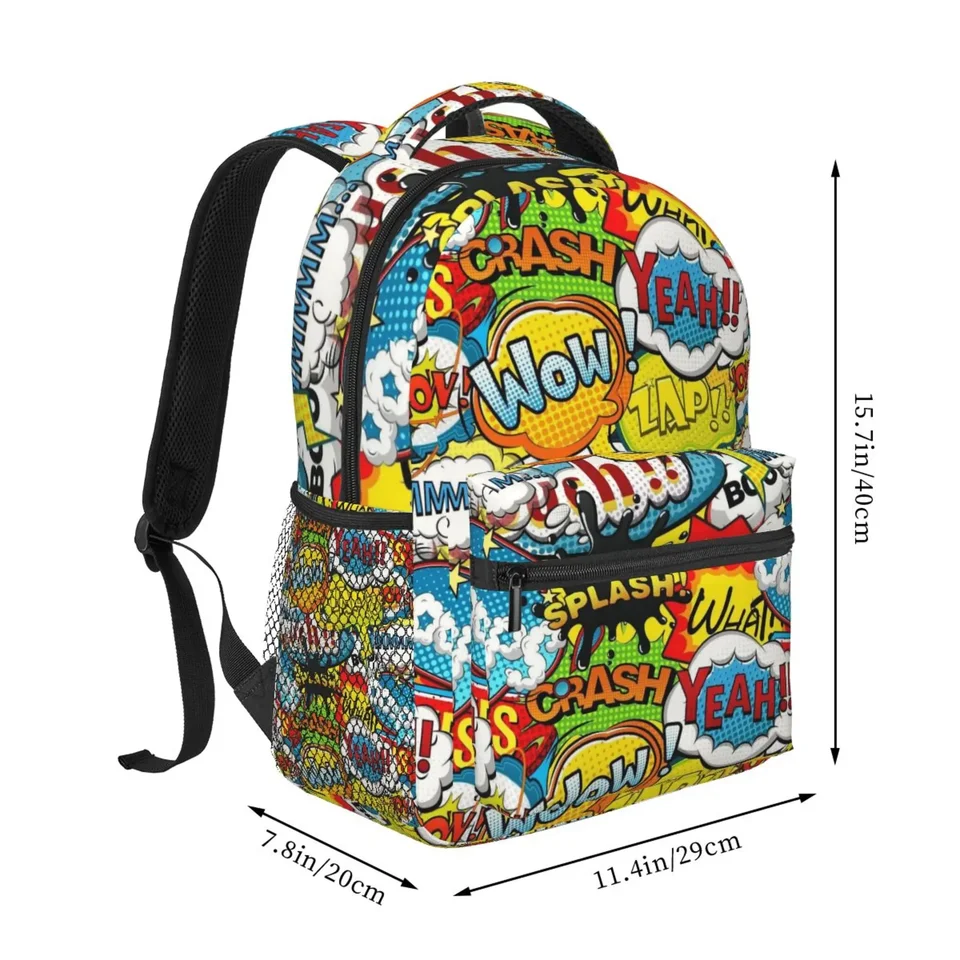 Zaino 3D Cartoon Per Bambini - Grande Capacità - Impermeabile - Con Tasche Laterali - Regalo Scuola - 2