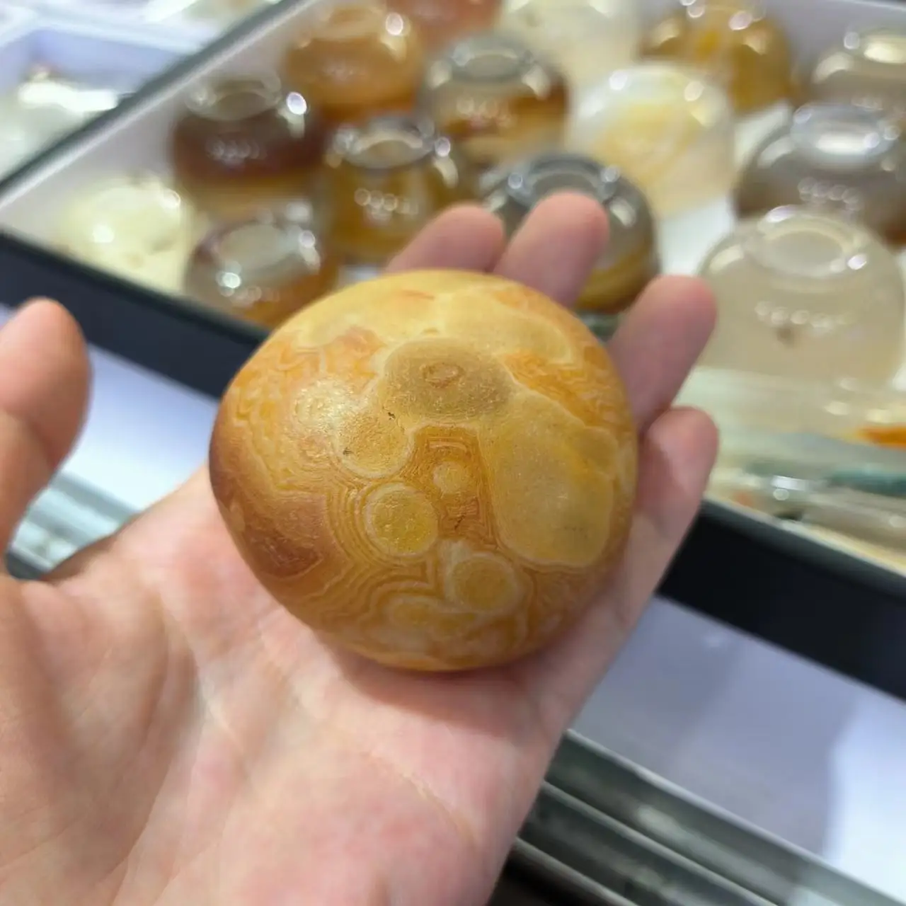 1pcs/lot Wonderful Natural gobi Agate mysterious pattern rare large size strong energy strange stone collection jewelry amulet