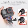 Ulanzi IN01 Magnetic Quick Release Mount Kit for Insta360 X4/X3/ONE X2/X/ GoPro Hero 13  with 1/4" Screw Action Camera Interface 3
