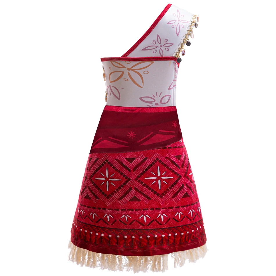 Moana 2 Princess Dress Kids Vaiana Costume Girl Disney Cosplay Vestido Children Cartoon Role Play Birthday Carnival Party Outfit