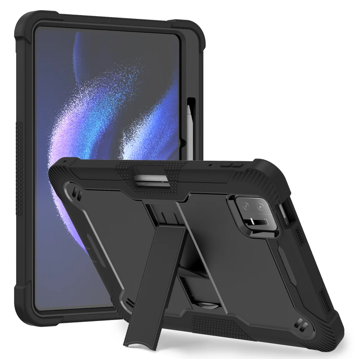 Capa Protetora com Suporte para Lápis Capa para pc e Silicone Capas Kickstand à Prova de Choque Xiaomi Pad Pad Pro 11 Camadas - Imagem 6