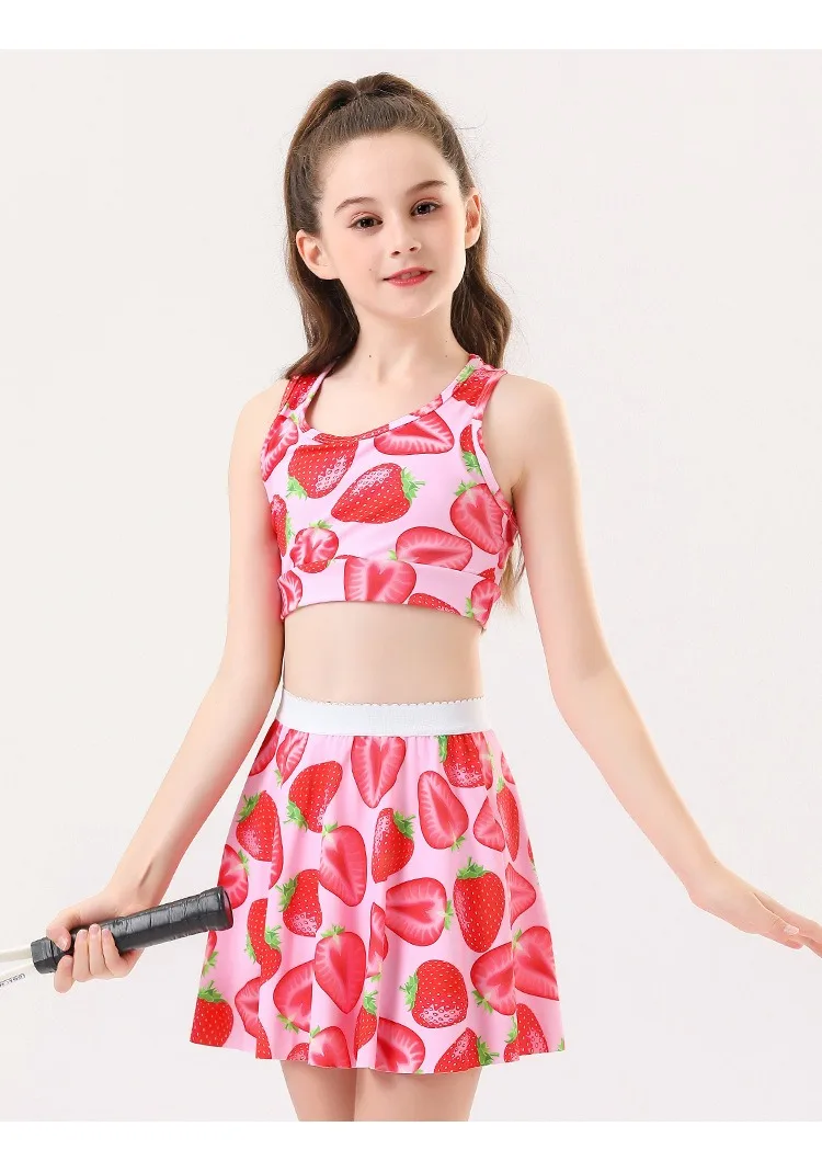 Girls Tennis Skirts Set with Sleeveless Tank Top and Skorts 20 Sda8751d80f804878bc49cf4590ba10e6K