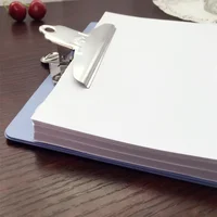 Office Stationery A4 / A5 Splint Density Board Writing Board Metal Aluminum Folder Clip File Plastic Menu Bill Folder 2