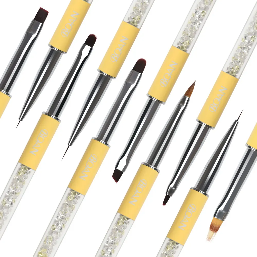 Nail Brush Acrylic Gel Brush For Manicure UV Gel Extension Pen For Nail Polish Painting Drawing Brush Rhinestone Manicure Tools 2