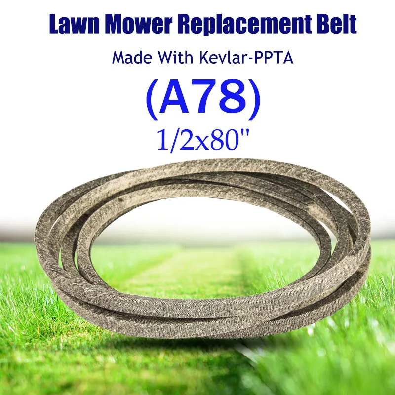 

For Roper Made with Kevlar A78 for Sears for AYP Accessories for Vehicles Driving Position 1/2"x80" 124293X 532124293 Deck 36"