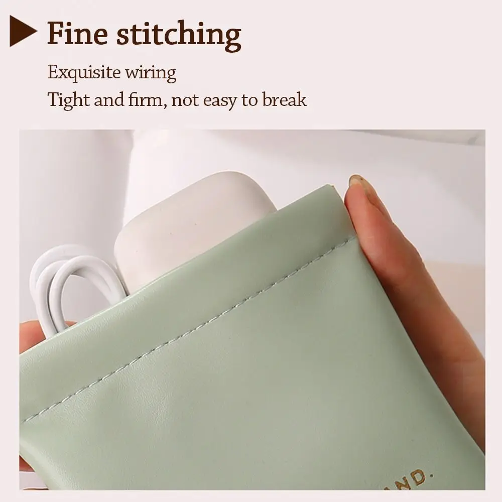 Modische Kosmetiktasche mit Innentasche, Einfache Tragbare Lippenstift-Organizer-Tasche, Mini PU-Schmuck-Handtasche für Frauen und Mädchen – Detail 11