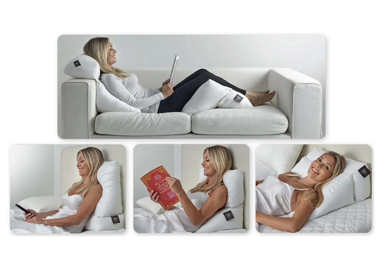 1 Cuscino Supporto ergonomico DECAPILLOW Dieci Usi cuscino per gambe Cuscino decapillow 