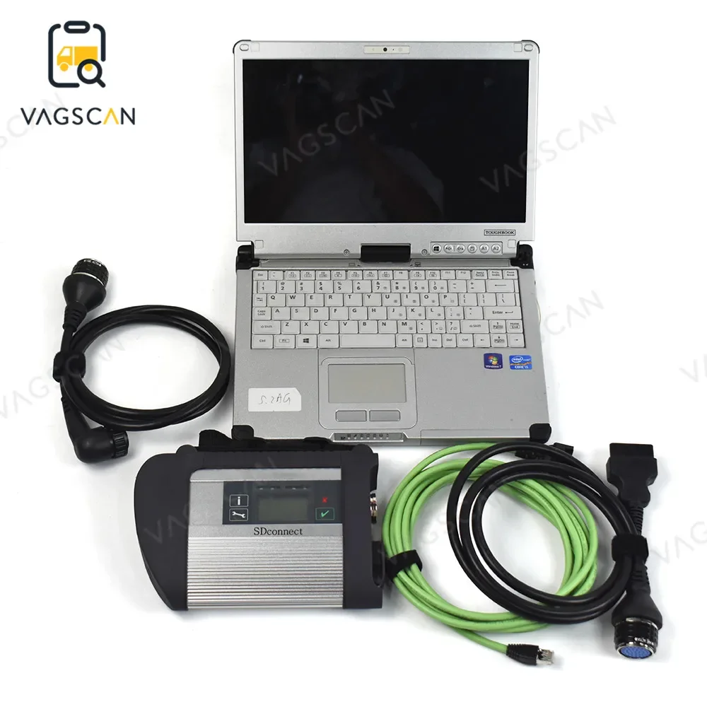 

Toughbook CF 19/CF C2/CF52 with V2021.09 Version for MB SD C4 Connect Star Diagnosis wifi DTS Vediamo Car Truck diagnostic