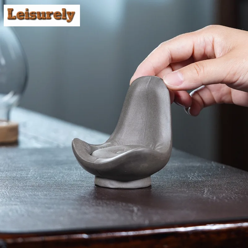 Yixing Zisha Head Handle Chair Tea Pet Boutique Fish Tank Landscaping Tea Figurine Play Toys Tea Statue Ornaments Supplies Gift