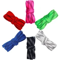 Skate Laces 84-120in Dual Layer Braid Extra Reinforced Tips Waxed Tip Design Suit For Ice Hockey Skate Hockey Shoe Lace 1