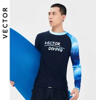 XXL Men Rash Guard Shirts Unique Printing Surfing Diving UPF50+ UV Protection Beach Long Sleeve Swimwear Suit Prevent Jellyfish 1
