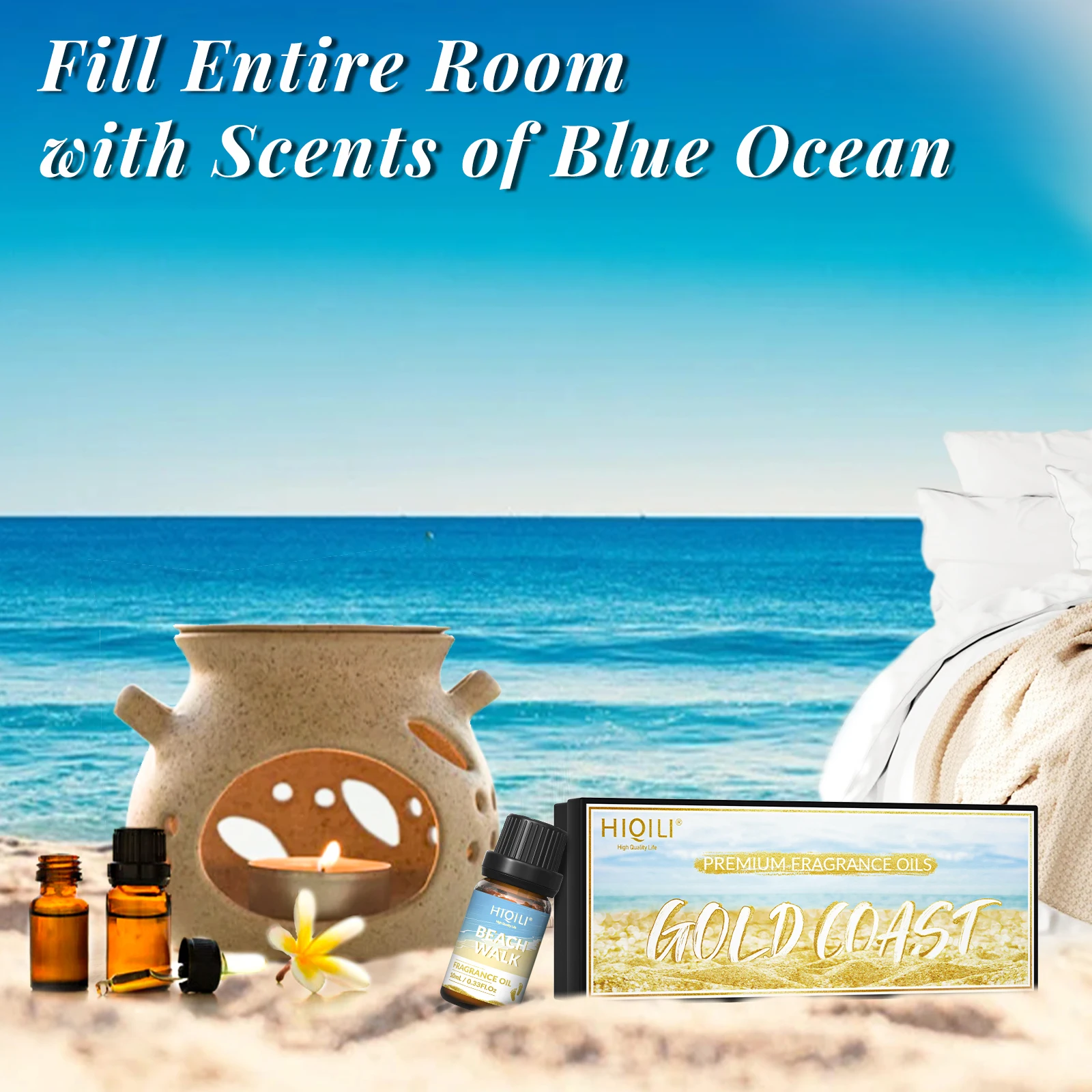 Beach Set of 6 Fragrance Oils 10ml